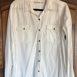 Halogen White Button Down Shirt